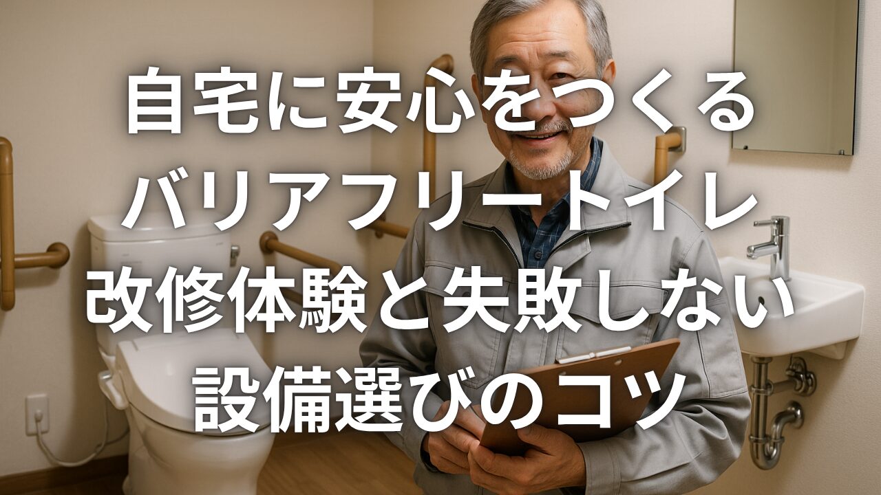 自宅に安心をつくるバリアフリートイレ改修体験と失敗しない設備選びのコツ
