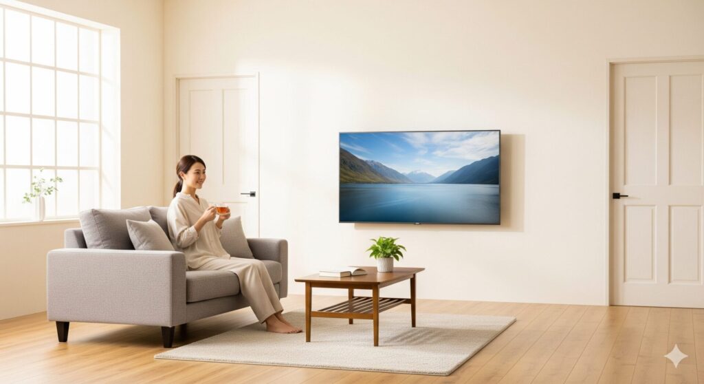 壁掛けテレビで部屋を広く見せる基本の仕組み