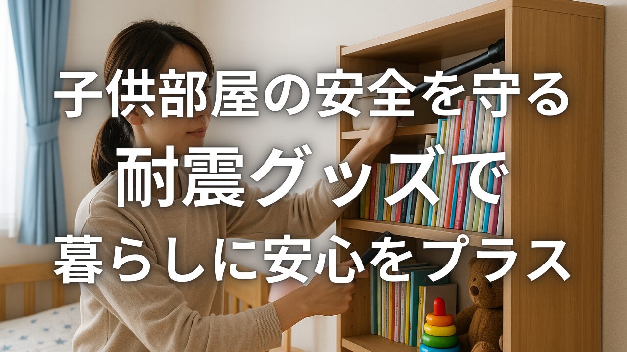 子供部屋の安全を守る耐震グッズで暮らしに安心をプラス