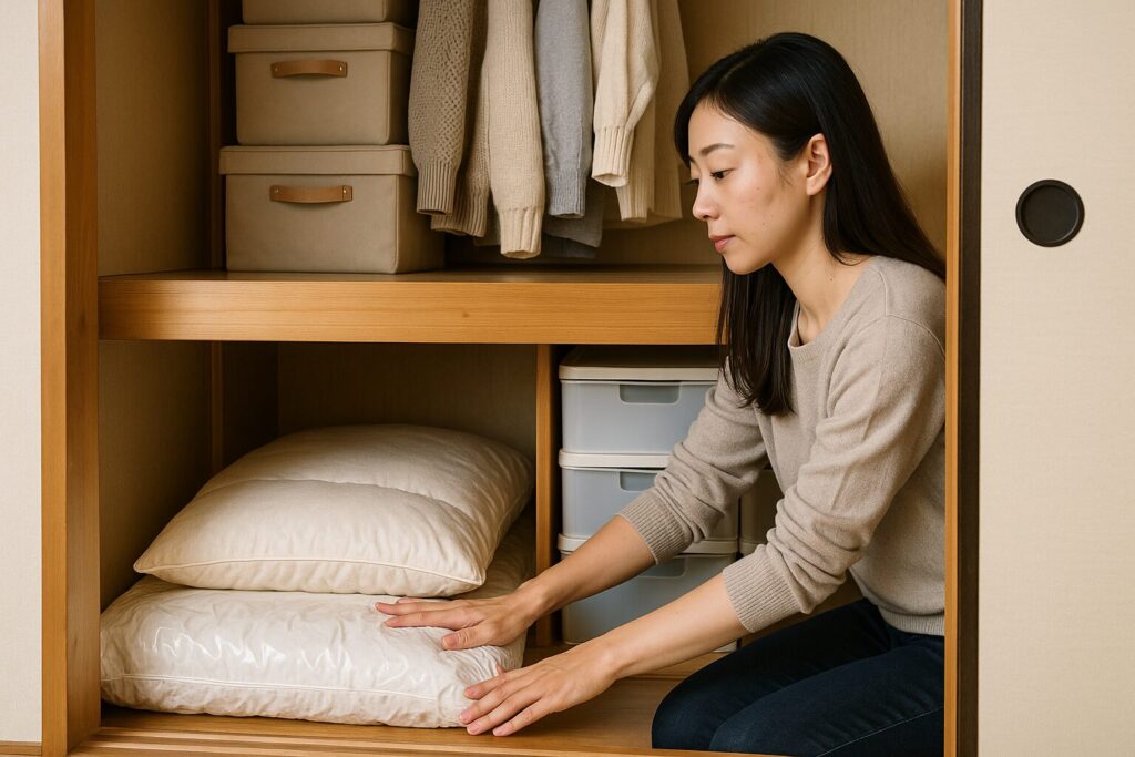 布団衣類小物をすっきり収める押し入れ収納の具体的な方法