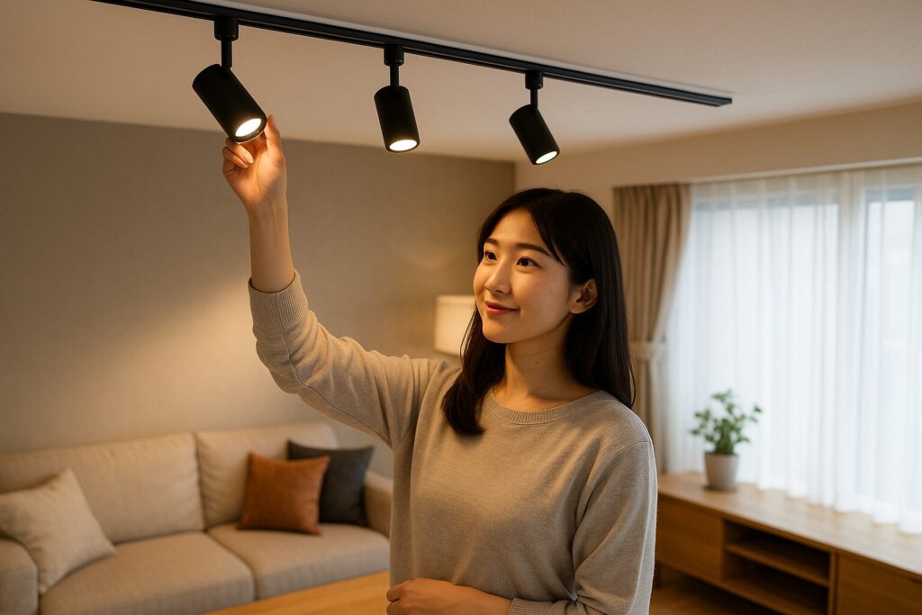 ライティングレールを活用した照明アイデアと手順