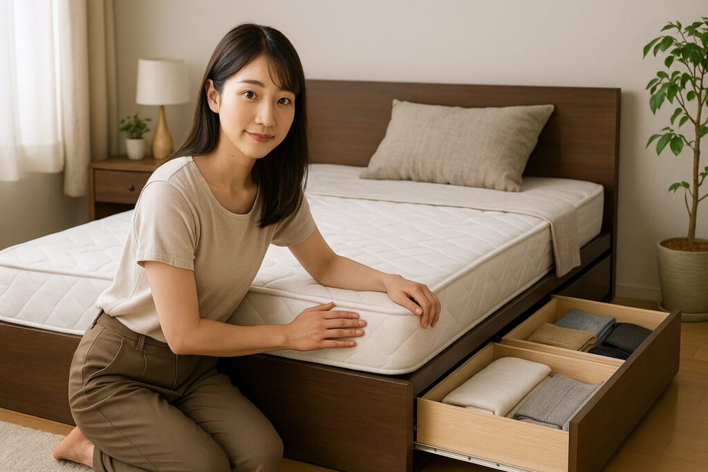 具体的な選び方 サイズ高さ引き出し方向マットレスの相性