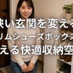 狭い玄関を変えるスリムシューズボックスで叶える快適収納空間