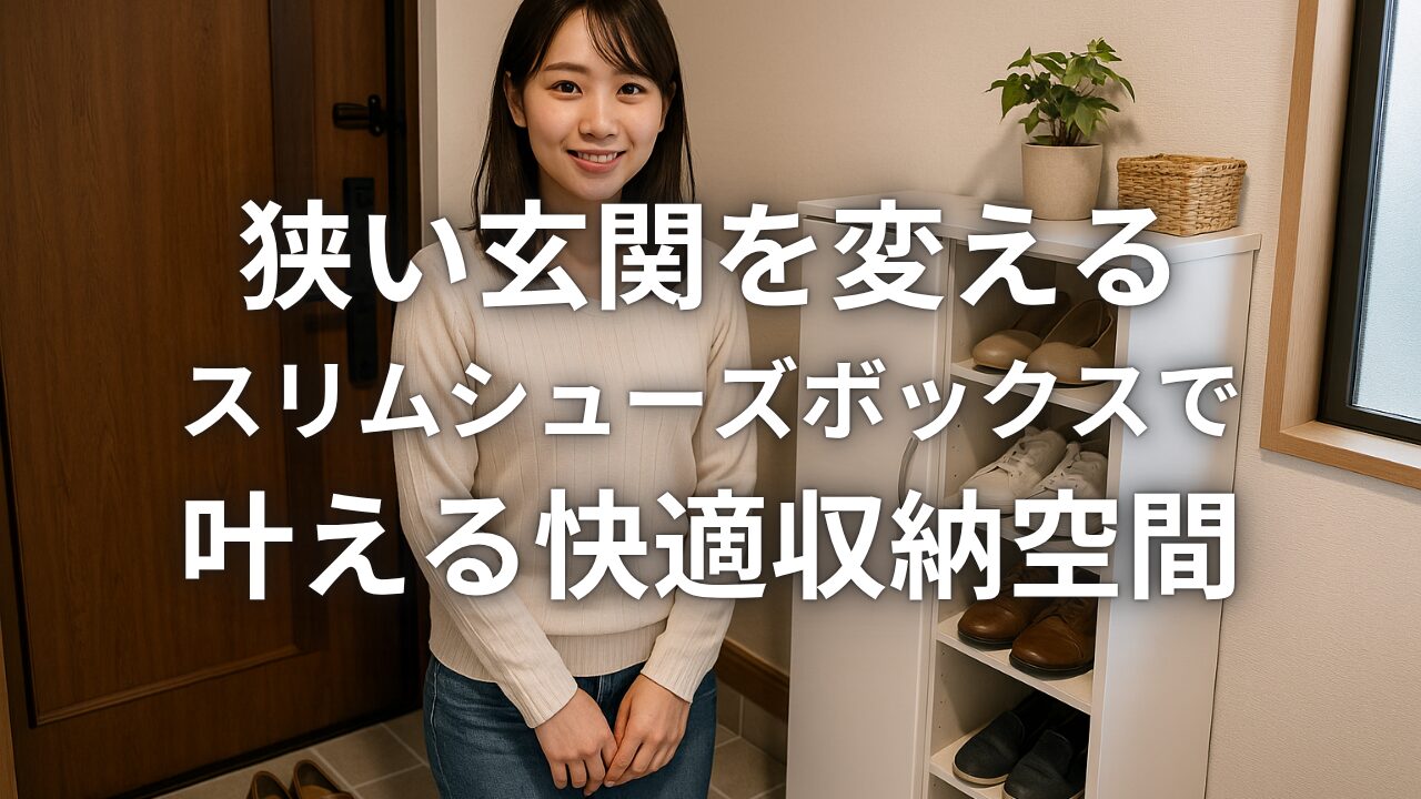 狭い玄関を変えるスリムシューズボックスで叶える快適収納空間
