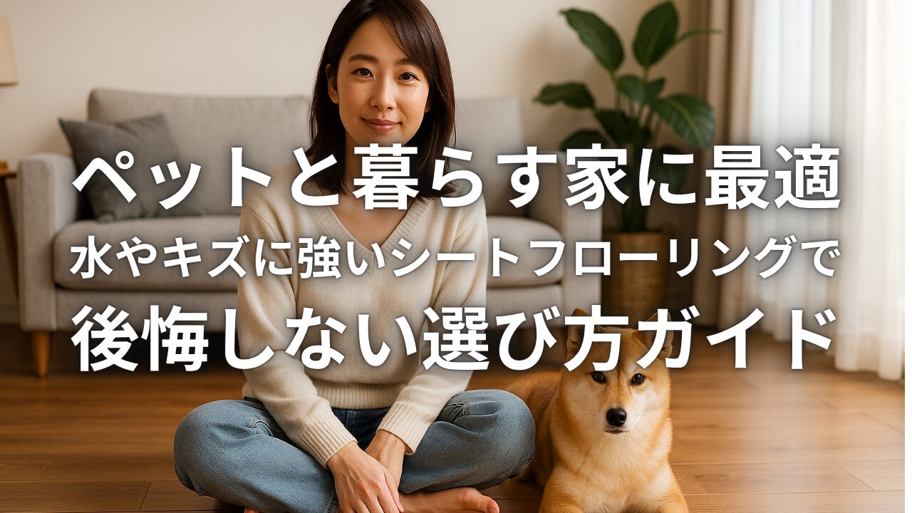 ペットと暮らす家に最適 水やキズに強いシートフローリングで後悔しない選び方ガイド