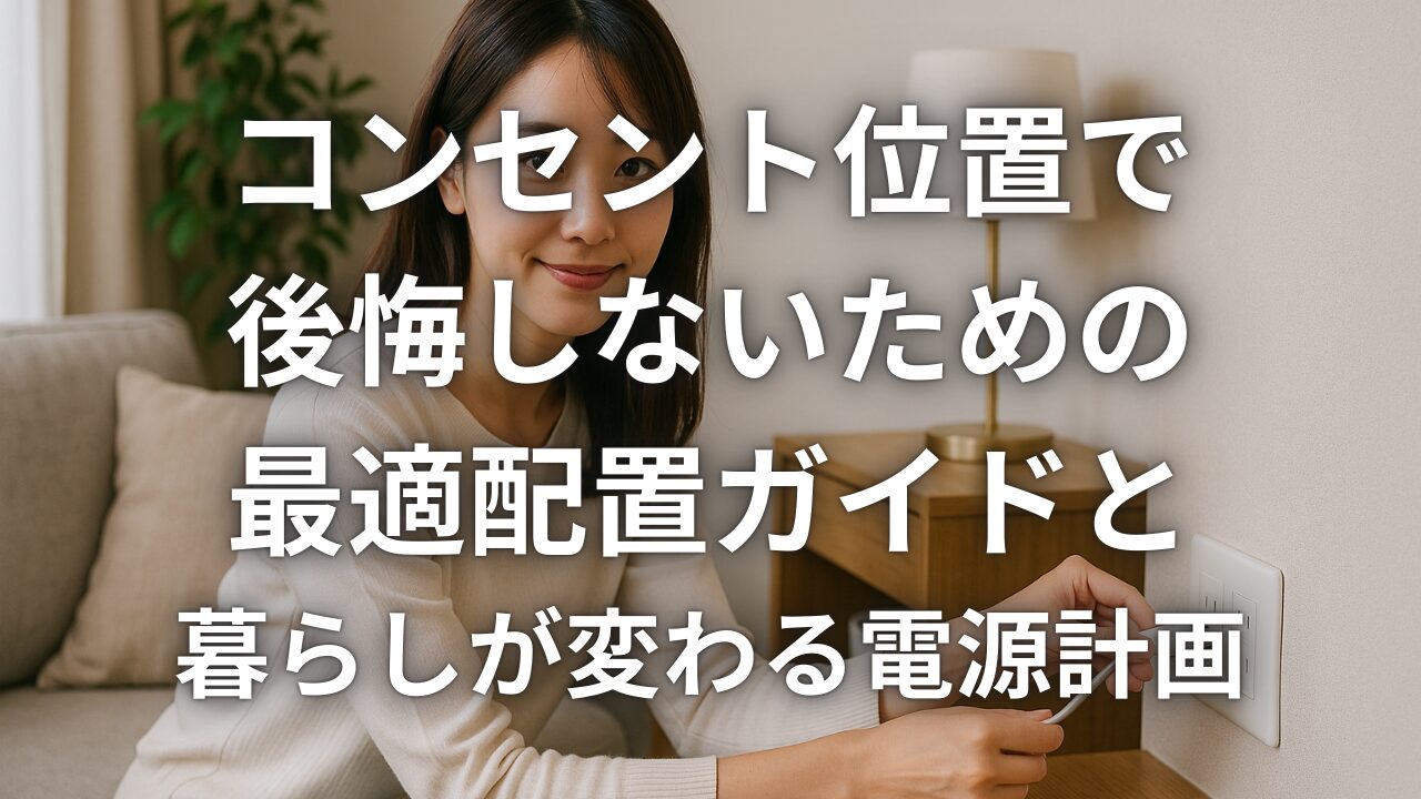 コンセント位置で後悔しないための最適配置ガイドと暮らしが変わる電源計画