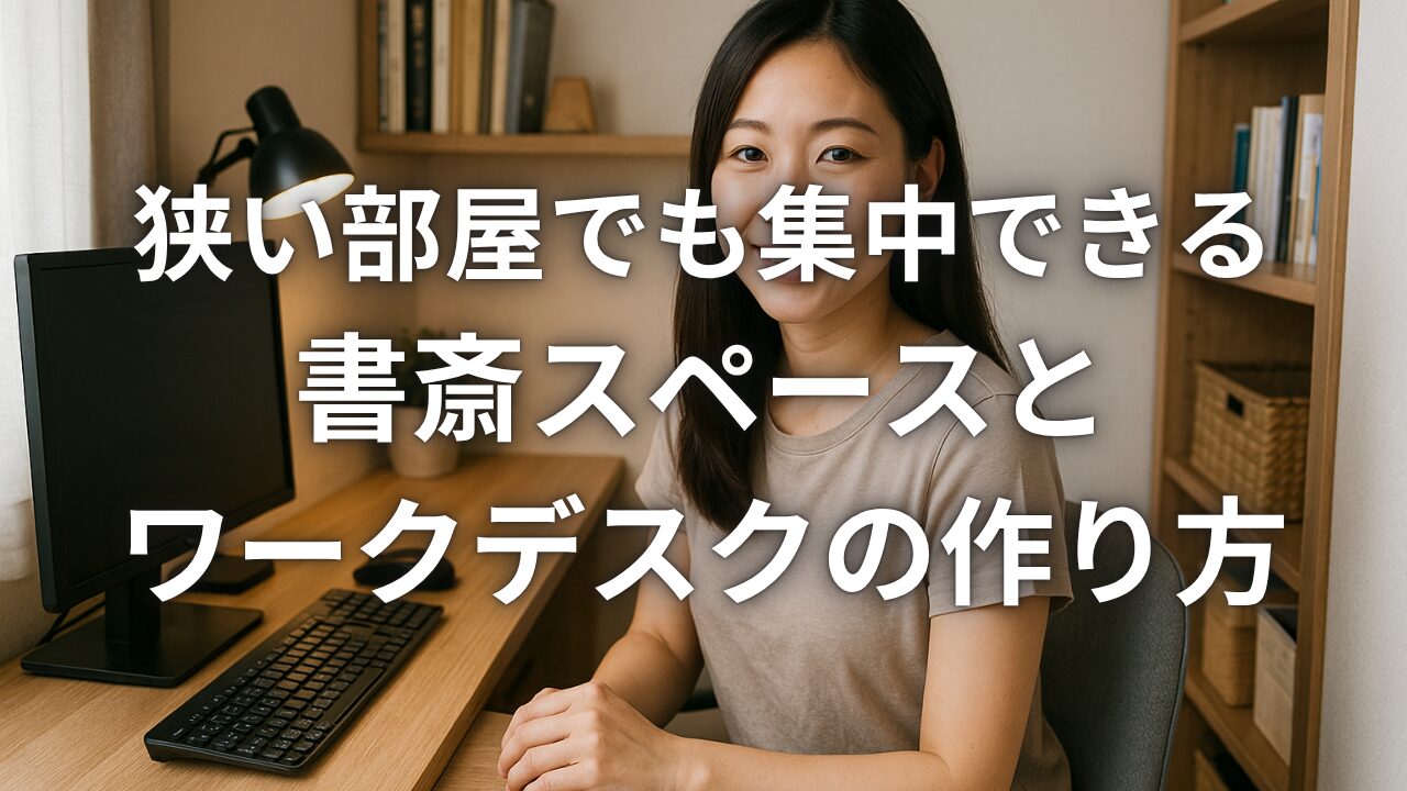 狭い部屋でも集中できる書斎スペースとワークデスクの作り方
