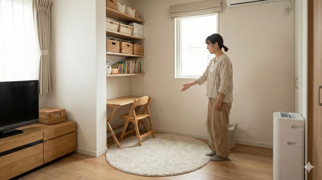 狭いリビングでも実現できる省スペースのアイデア