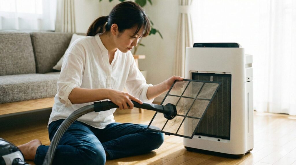 性能を落とさない手入れ方法 プレフィルター掃除と交換目安