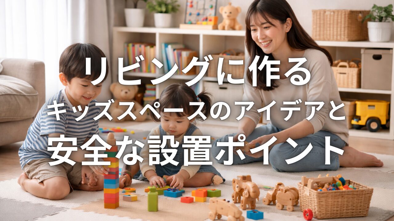 リビングに作るキッズスペースのアイデアと安全な設置ポイント