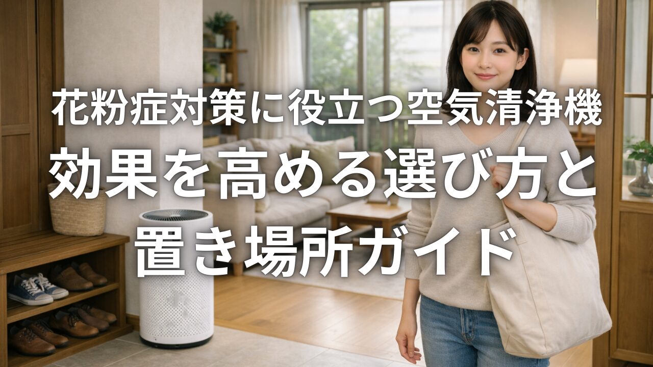 花粉症対策に役立つ空気清浄機 効果を高める選び方と置き場所ガイド