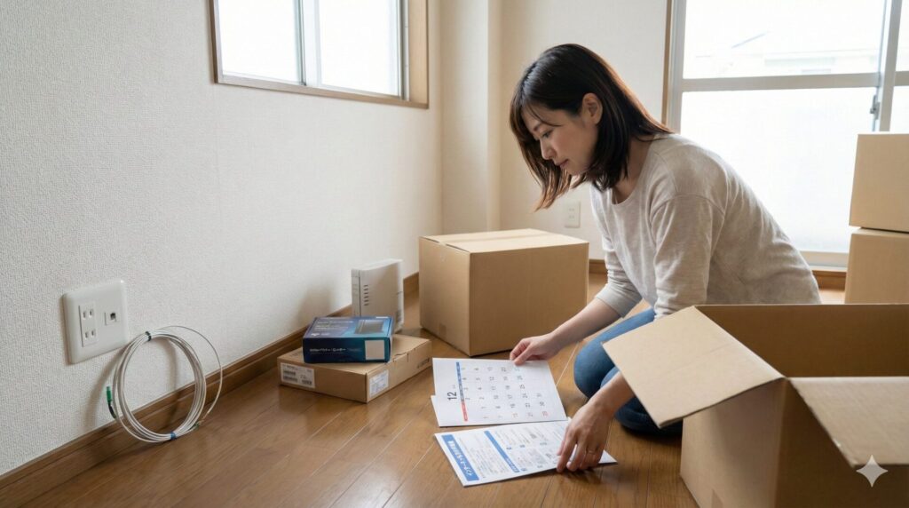 光回線の開通までにかかる期間と手続きの最短スケジュール