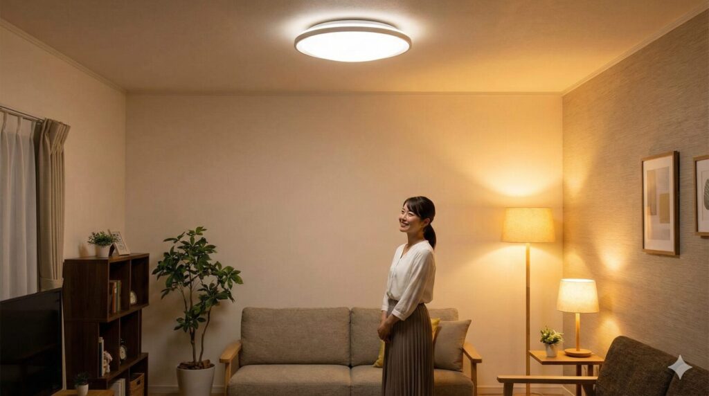 明るさの基準はルーメンだけではない 壁と隅の見え方が変わる