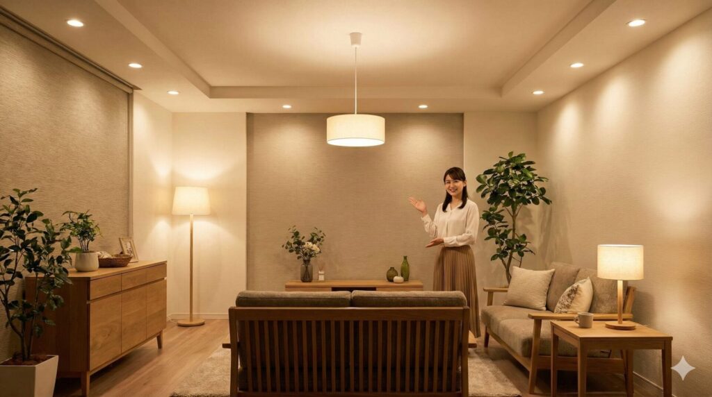 プロが実践する多灯分散で部屋を明るく広く見せる配置のコツ