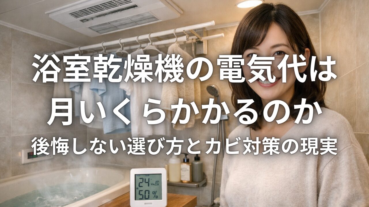 浴室乾燥機の電気代は月いくらかかるのか 後悔しない選び方とカビ対策の現実 | 住まいの気になるポイント