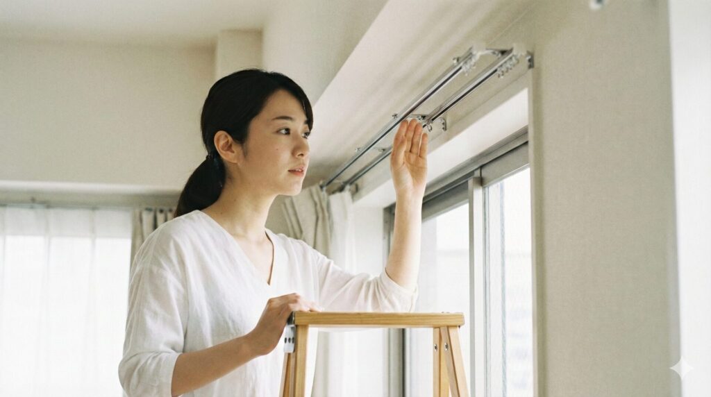 賃貸で導入する前に確認したい原状回復とカーテンレールの状態