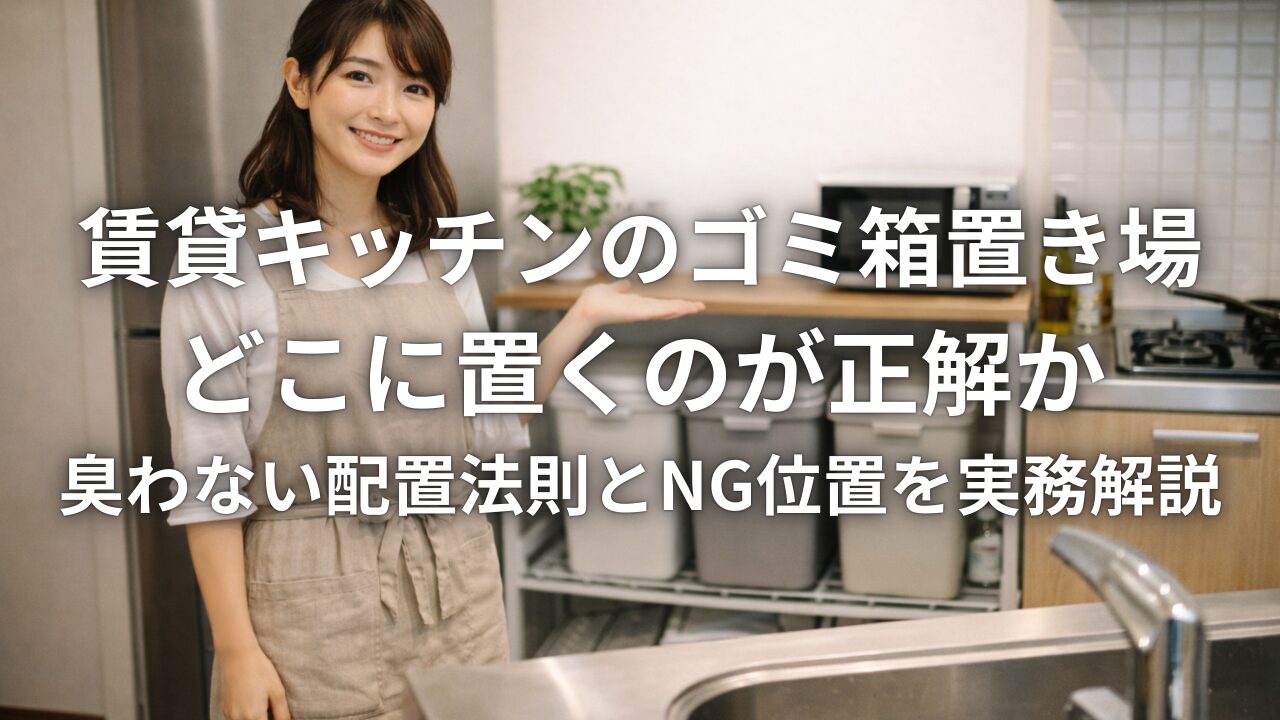 賃貸キッチンのゴミ箱置き場どこに置くのが正解か 臭わない配置法則と 