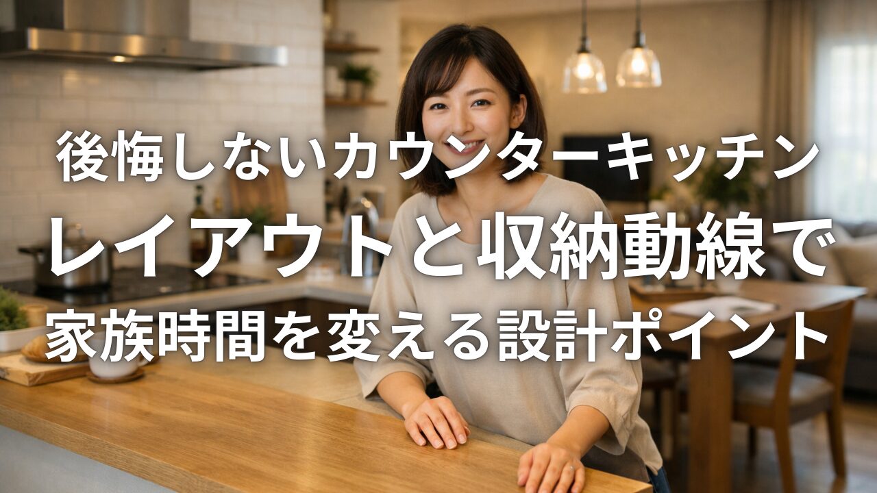 後悔しないカウンターキッチンレイアウトと収納動線で家族時間を変える設計ポイント