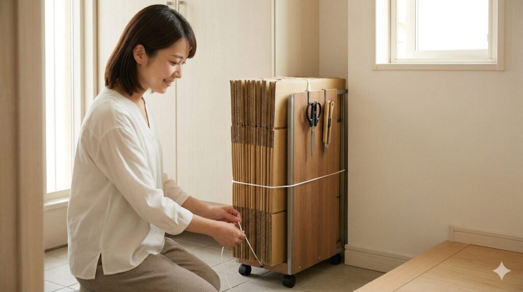 段ボール置き場DIYで散らからない仕組みとは何か