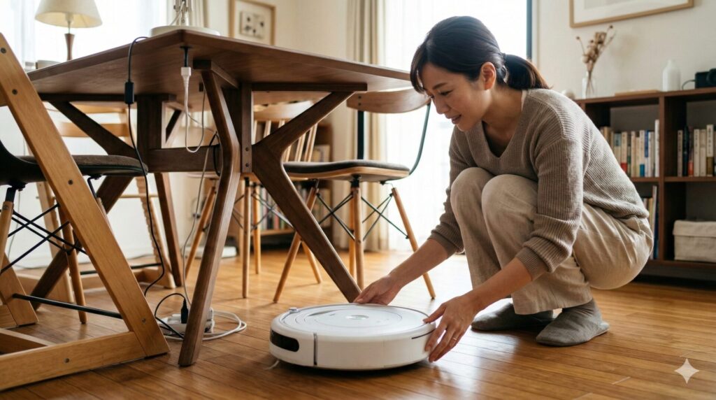 ロボット掃除機が引っかかる家具配置とは 掃除動線を妨げるレイアウトの特徴