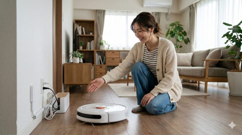 ロボット掃除機が引っかからない配線整理 コンセント位置と配線計画の重要性