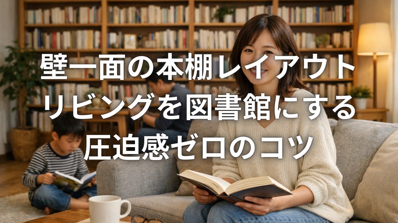 壁一面の本棚レイアウト リビングを図書館にする圧迫感ゼロのコツ
