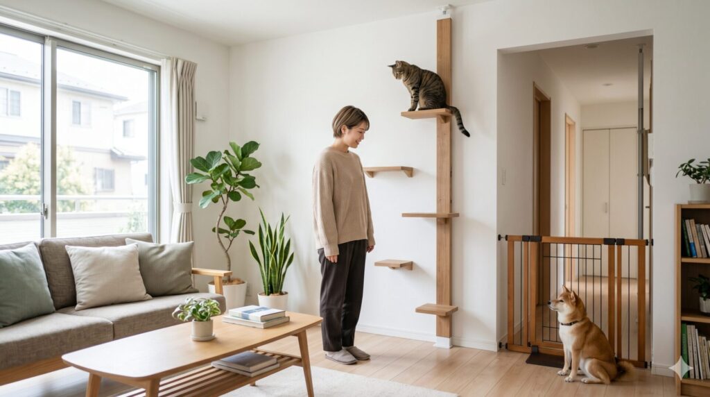 賃貸で使うペットゲートとキャットウォークの役割