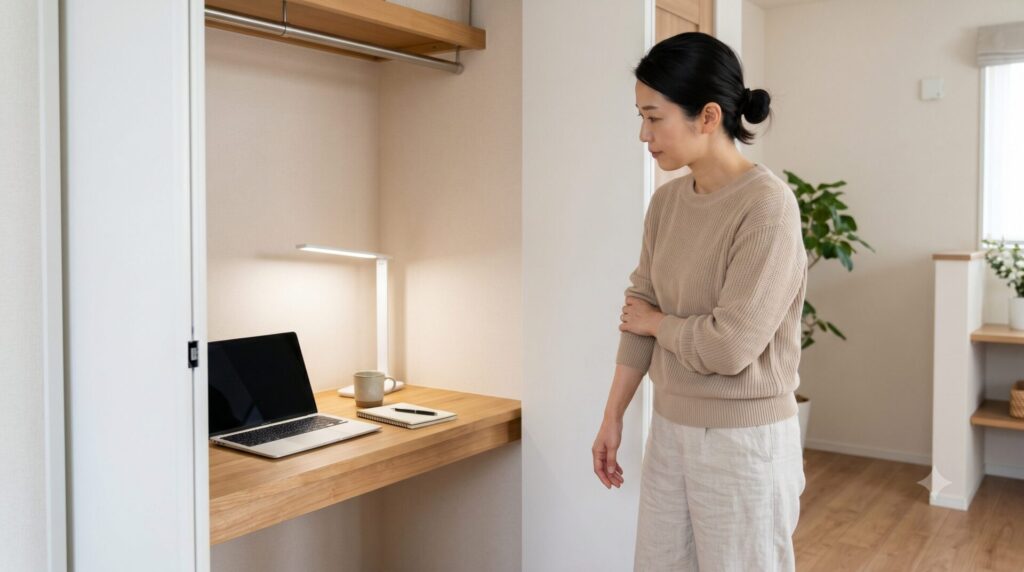 押し入れデスクDIYで1畳書斎を作るメリットと注意点
