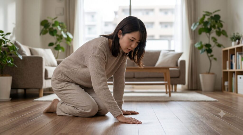 歩くと沈む床やふわふわする床で注意したい症状