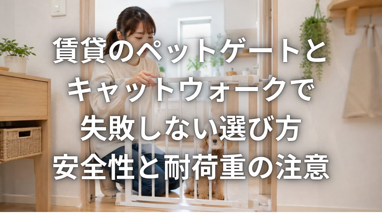 賃貸のペットゲートとキャットウォークで失敗しない選び方 安全性と耐荷重の注意