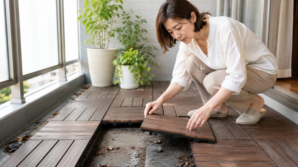ウッドパネルの下に虫が発生しやすくなる湿気と汚れの原因