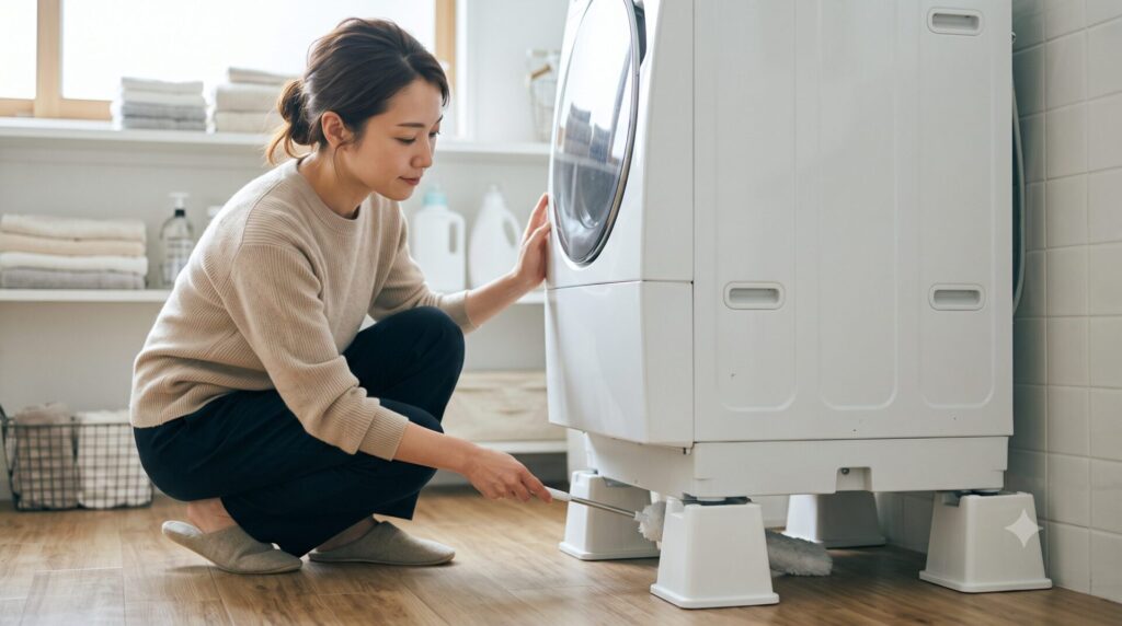 かさ上げ台で洗濯機下の掃除がしやすくなる理由