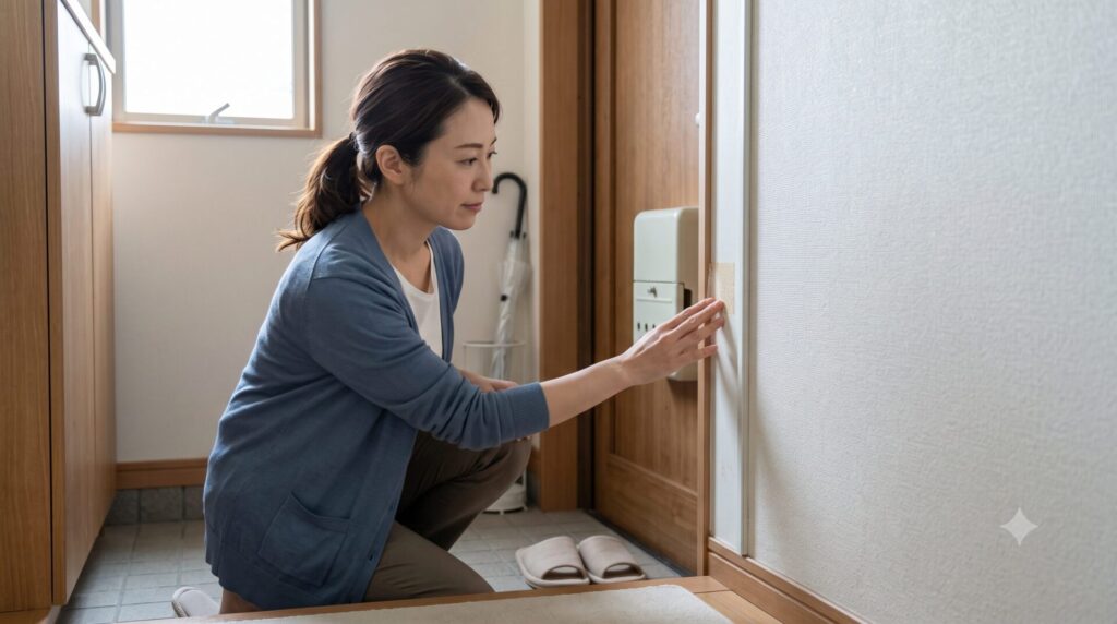 賃貸の玄関ドアで気をつけたい原状回復と粘着跡のリスク