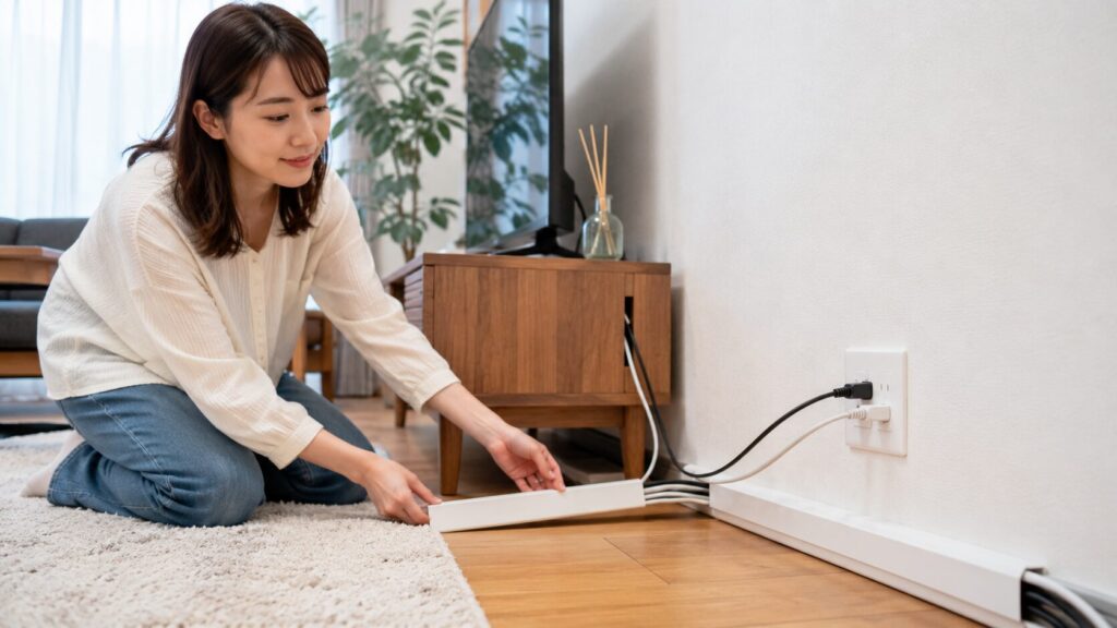 配線モールとは 壁や床のコードをすっきり隠して保護するための基礎知識