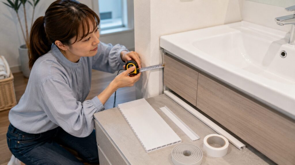 着脱式ガードの材料と隙間の測り方