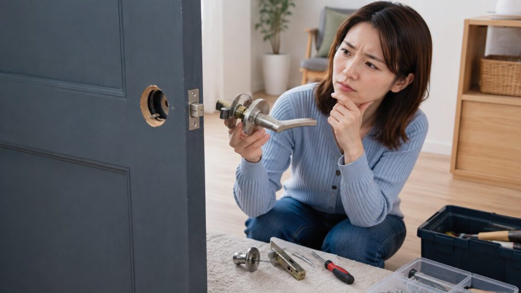 ドアノブ交換DIYで起こりやすいサイズ違いと取り付け失敗