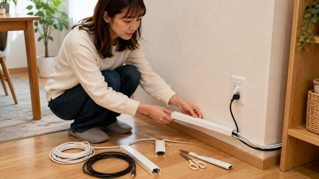 電源コードを配線モールに通すときの注意点 DIYでできる範囲と電気工事の境界
