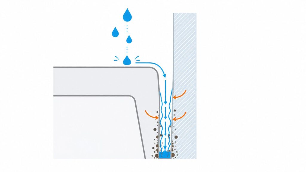 水垂れと汚れがたまりやすい理由
