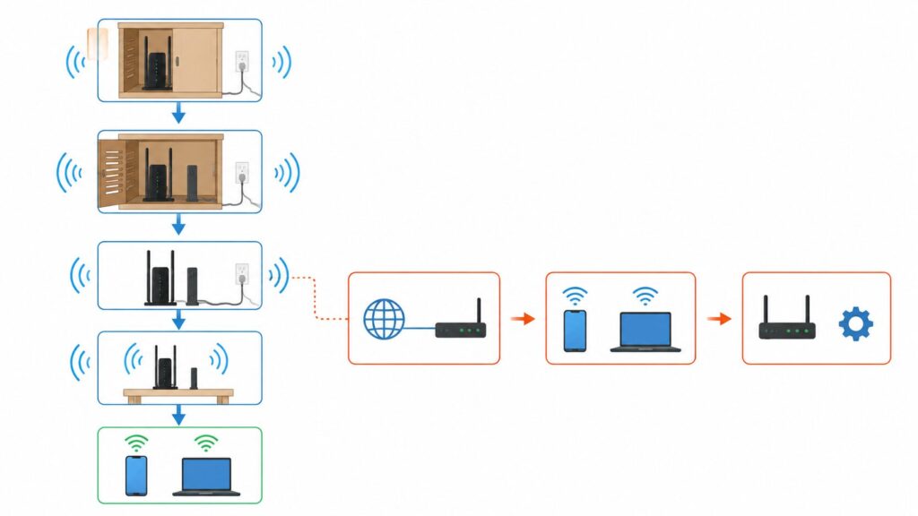 Wi-Fiが遅くなったときは収納場所を変えるべきか