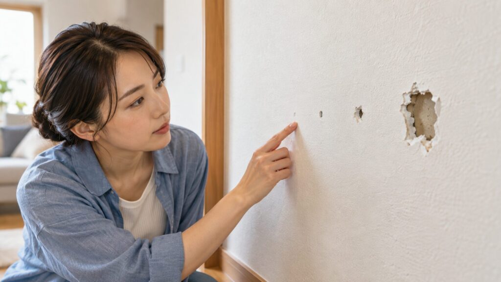 石膏ボード壁の穴補修DIYの基本と壁紙だけの傷との違い