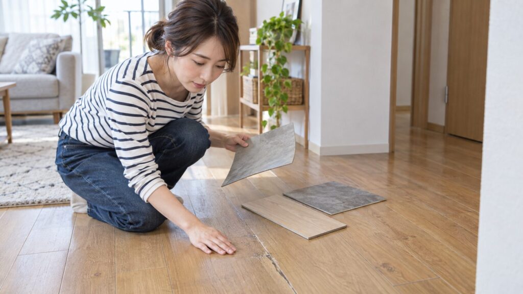置くだけフロアタイルを選ぶ前に確認したい既存床の種類と状態