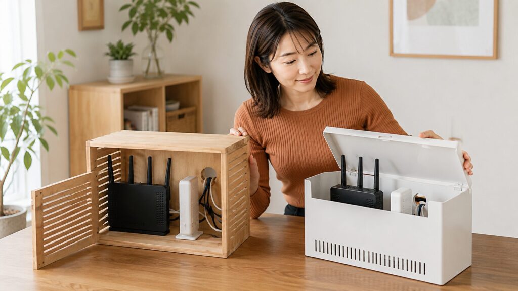 DIYと市販のルーター収納ボックスはどちらが向いているか