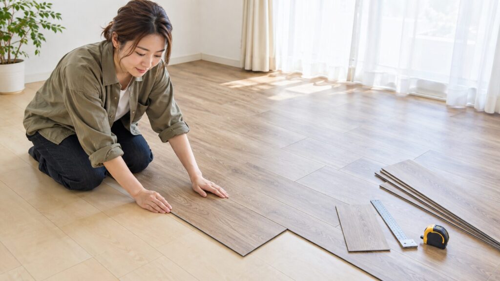 置くだけフロアタイルをDIYで敷く手順と失敗を減らすコツ