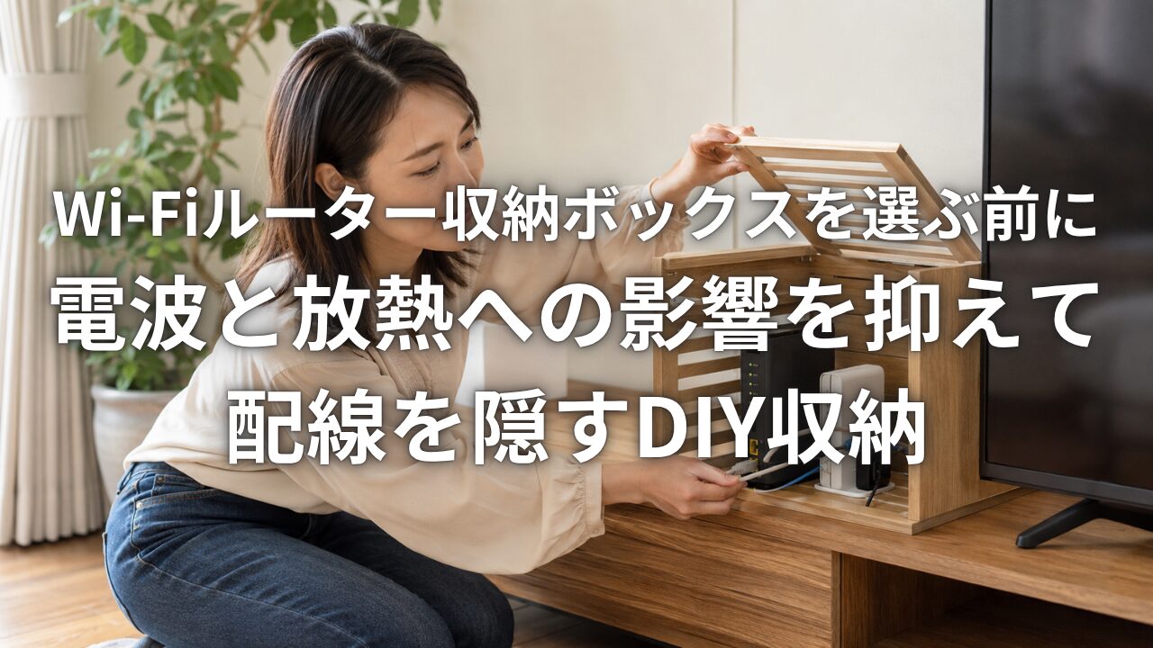 Wi-Fiルーター収納ボックスを選ぶ前に 電波と放熱への影響を抑えて配線を隠すDIY収納