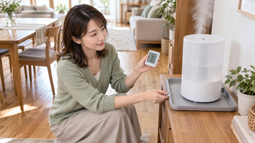 フローリングを守る加湿器の選び方と湿度管理に役立つ機能や道具