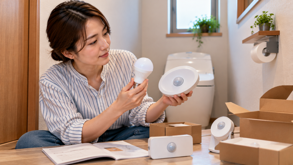 賃貸住宅でセンサーライトを交換する際の注意点と工事不要の代替策