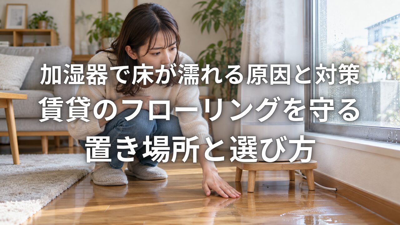 加湿器で床が濡れる原因と対策 賃貸のフローリングを守る置き場所と選び方